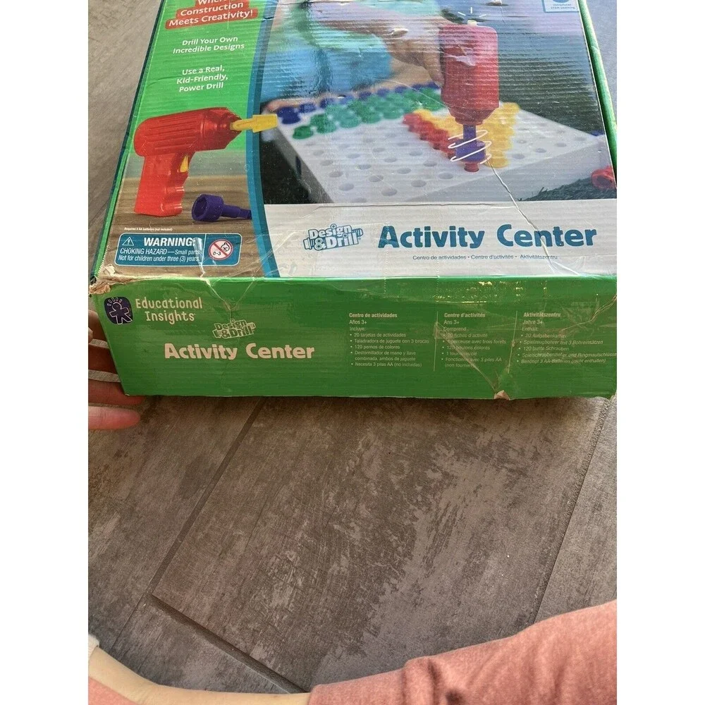 Educational Insights Design & Drill Activity Center Montessori Learning STEM Toy